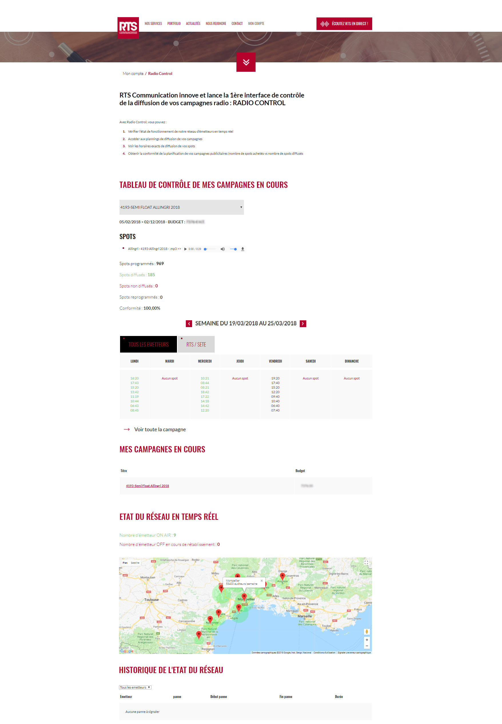 Contrôle publicitaire radio innovation